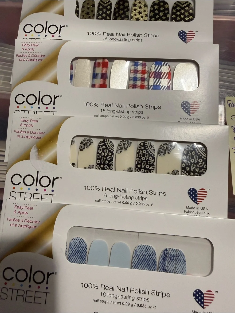 Color Street Nail Polish Strip bundle (3)